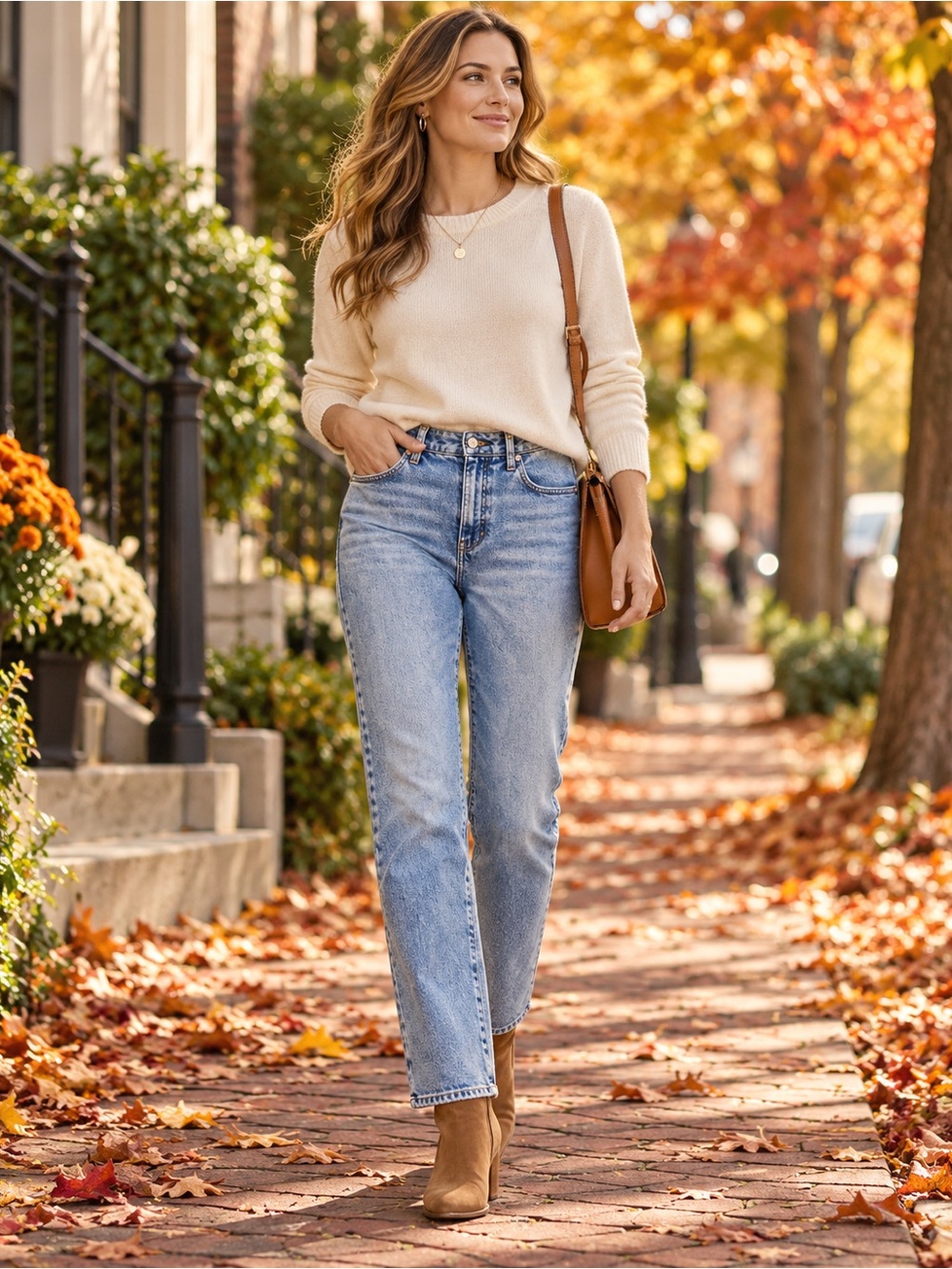 Talbots Straight Leg Jeans Size 6 Glendale Wash Light Wash 30” Inseam